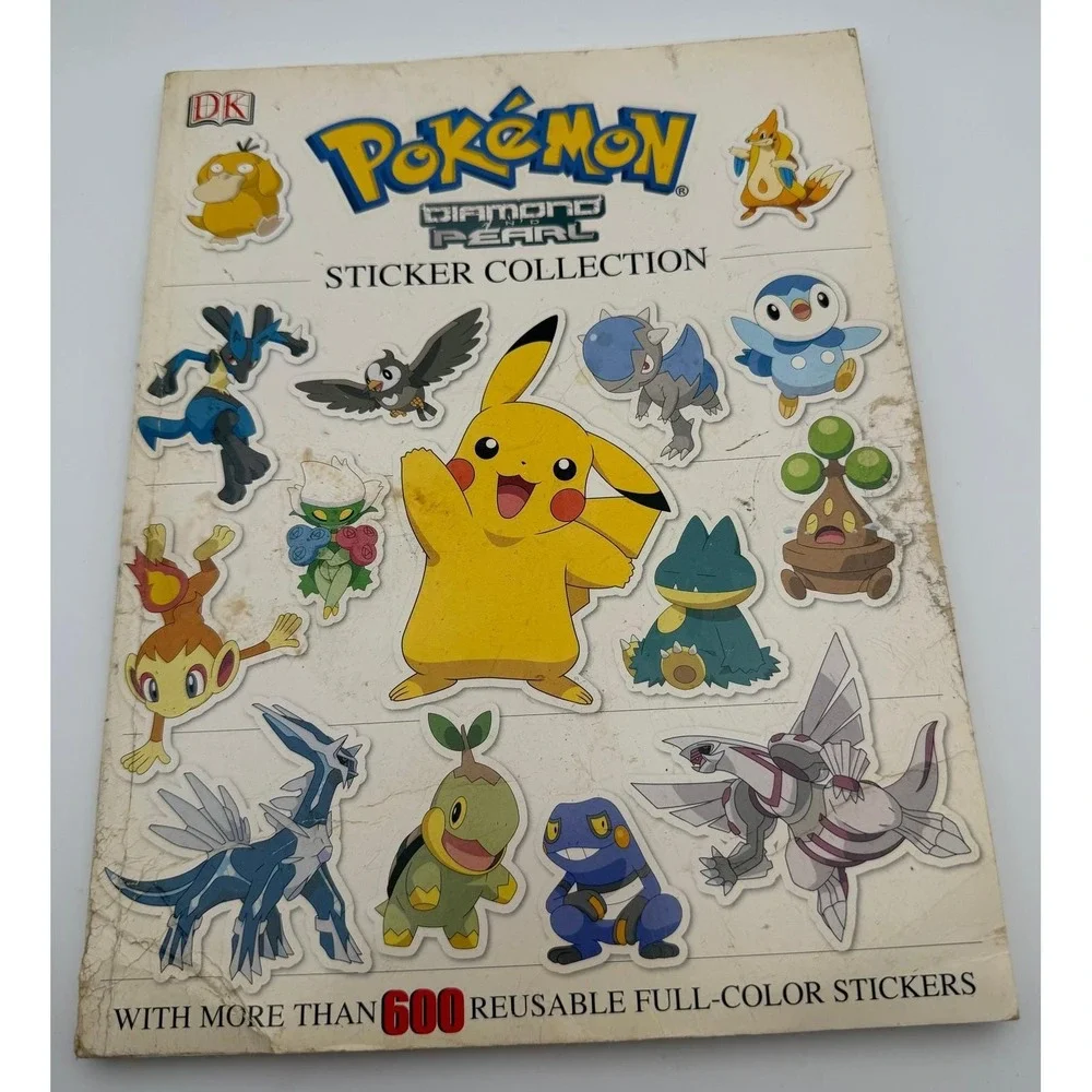 Pokemon Diamond and Pearl Sticker Collection Book DK‎ BradyGames 2007 Sinnoh